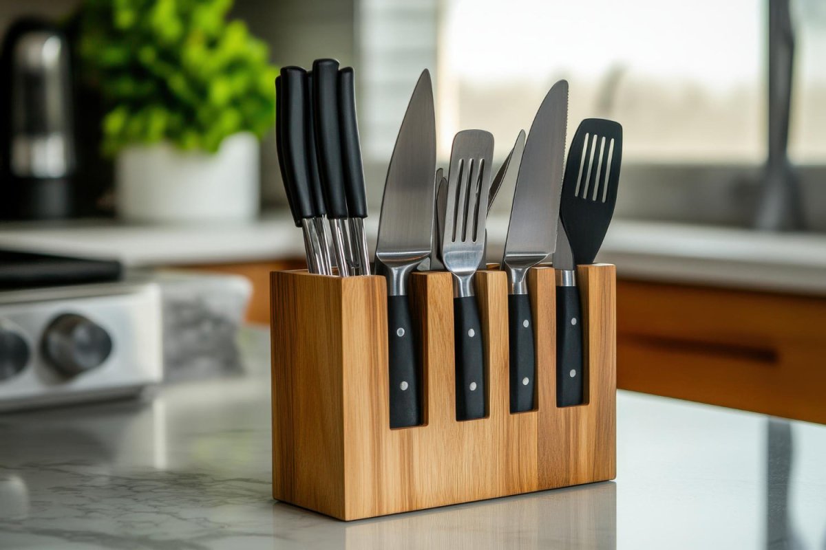 Upgrade Your Kitchen with a Bamboo Knife Holder for Style & Function | Lilishomespark