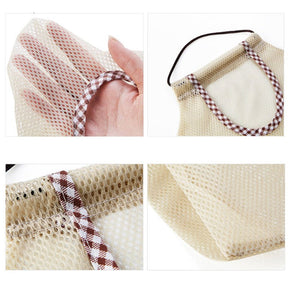 Polyester Mesh Kitchen Storage Bag Portable Net Bag Shopping Bag Home Storage Wall Shelves Kitchen Accessories 0 HomeSpark   