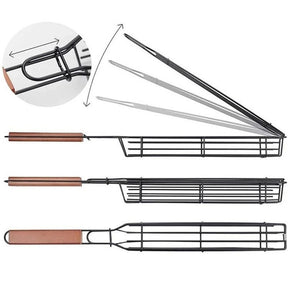 BBQ Grill Mesh Stainless Steel Tools Kitchen Accessories 0 HomeSpark Burlywood3pc  