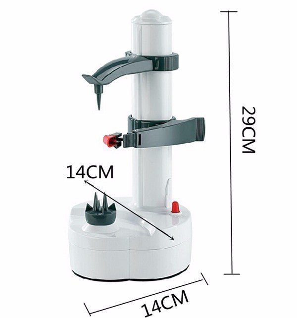 Multifunction Electric Peeler for Fruit Vegetables kitchen Accessories Cutter Machine 0 HomeSpark White Battery 