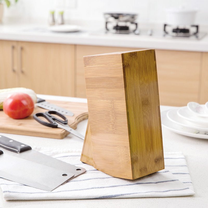 Bamboo Kitchen Accessories Storage Knife Holder 0 HomeSpark   