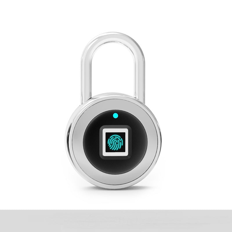 Fingerprint Padlocks, Smart Small Locks, Fingerprint Anti-theft Locks, Padlocks 0 HomeSpark Silver  