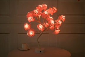 Rose Flower Lamp USB Battery Operated LED Table Lamp Bonsai Tree Night Lights Garland Bedroom Decoration Lights Home Decor 0 HomeSpark   