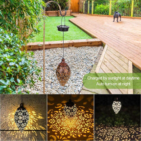 Solar Light LED Lantern Garland Waterproof Hanging Outdoor Fairy Light Lighting Pink Iolaus   