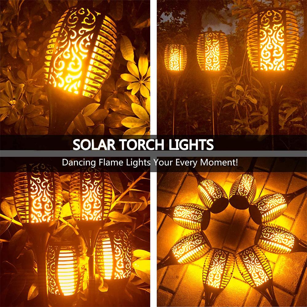 33 Led Outdoor Waterproof Solar Powered Small Torch Flame Lights - Lilishomespark