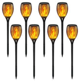 33 Led Outdoor Waterproof Solar Powered Small Torch Flame Lights - Lilishomespark