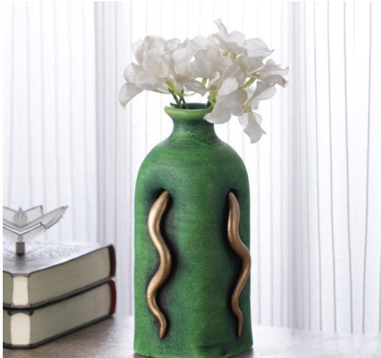 Nordic Style Simple Creative Home Furnishing Vases 0 HomeSpark Green  