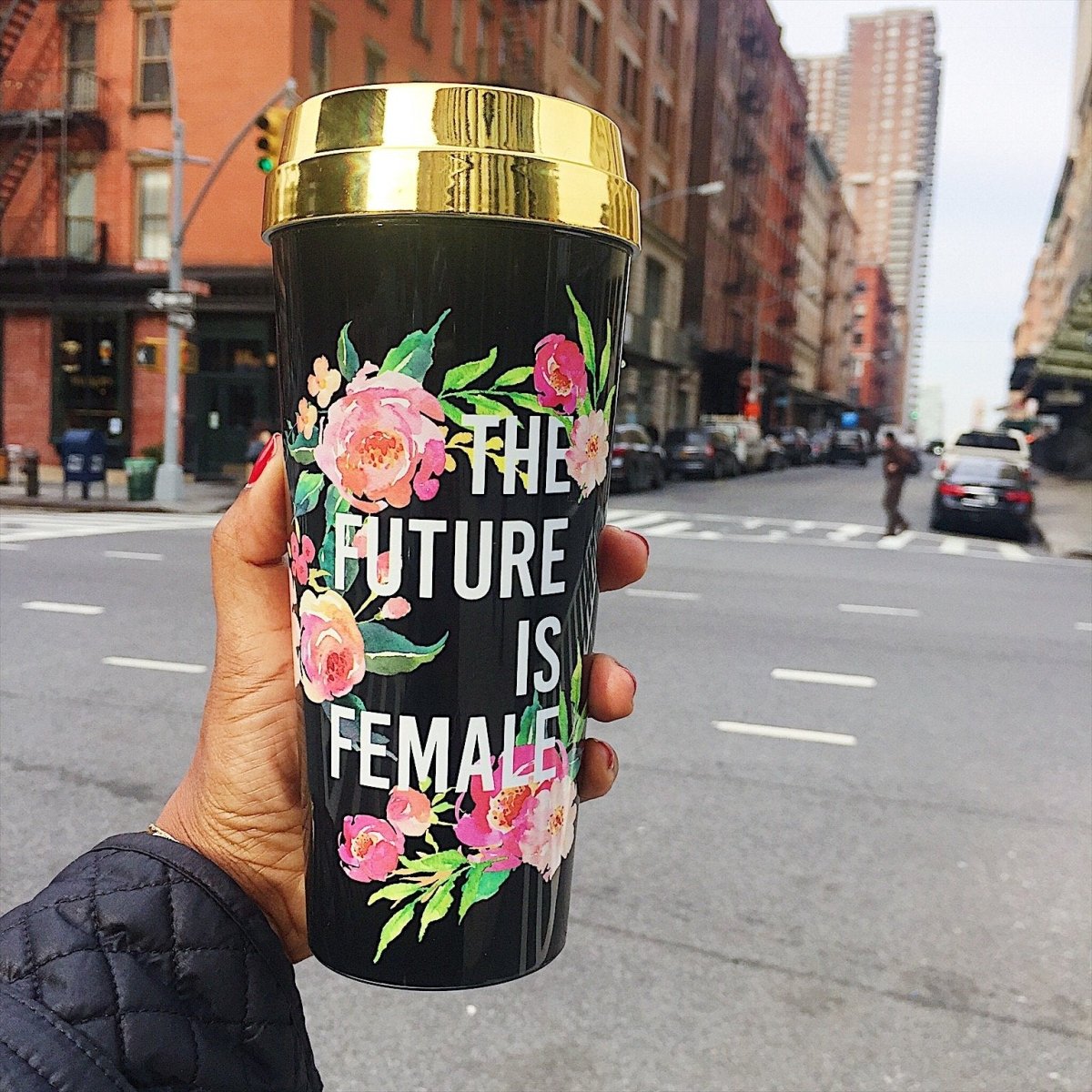 The Future Is Female :: Travel Mug - Lilishomespark