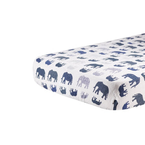 Blue Elephant Cotton Muslin Crib Sheet Blankets & Pillows Lavender Charlie   