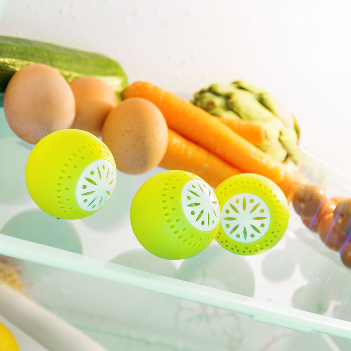 Fridge Eco Balls InnovaGoods 3 Units Kitchen Bigbuy   