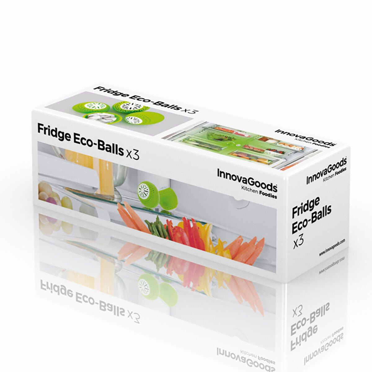 Fridge Eco Balls InnovaGoods 3 Units Kitchen Bigbuy   