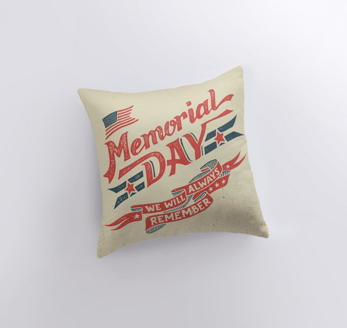 Memorial Day Red | Pillow Cover | Memorial Gift | Thank You Gift | Home Decor Maroon Abderus   