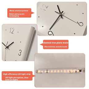 Living Room Stickers Wall Clocks Creative Angle Clock 0 HomeSpark   