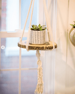 Macrame Plant Hanger, Macrame Pot Holder, Plant Home & Garden Silver Simba   