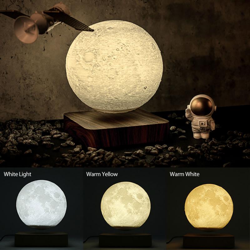 Novelty 3D Magnetic Levitation Moon Lamp Moon Floating Lamp Lighting Teal Simba   