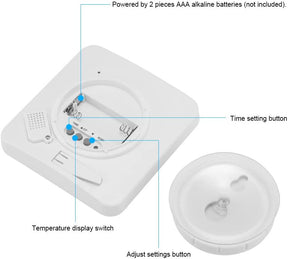 Waterproof Shower Clock Timer Clock with Alarm - Lilishomespark