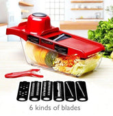 Stainless Steel 6 Blades Vegetable Slicer Kitchen Yellow Pandora   