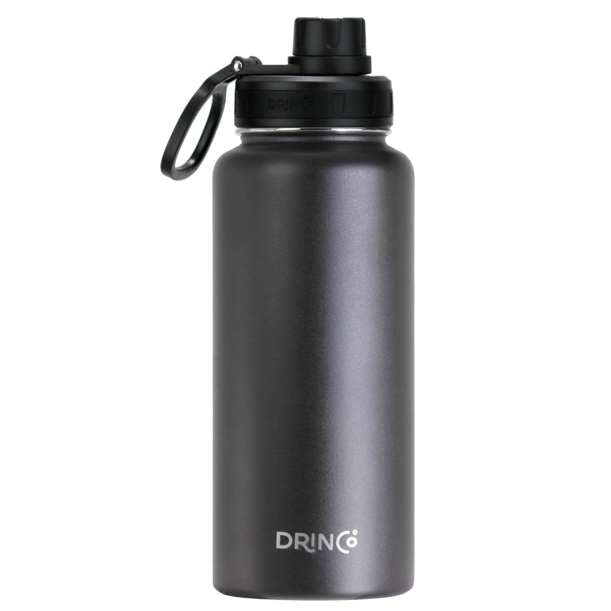 DRINCO® 32oz Stainless Steel Water Bottle - Black Dinkware Orchid Lavender   