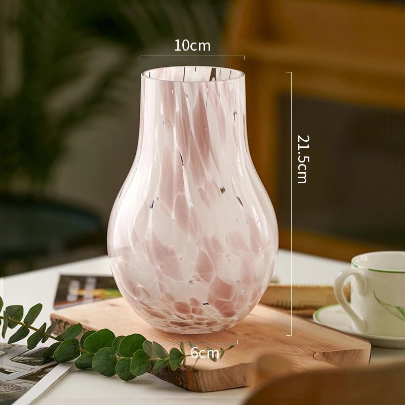 Medieval Glass Vase Pink - Lilishomespark