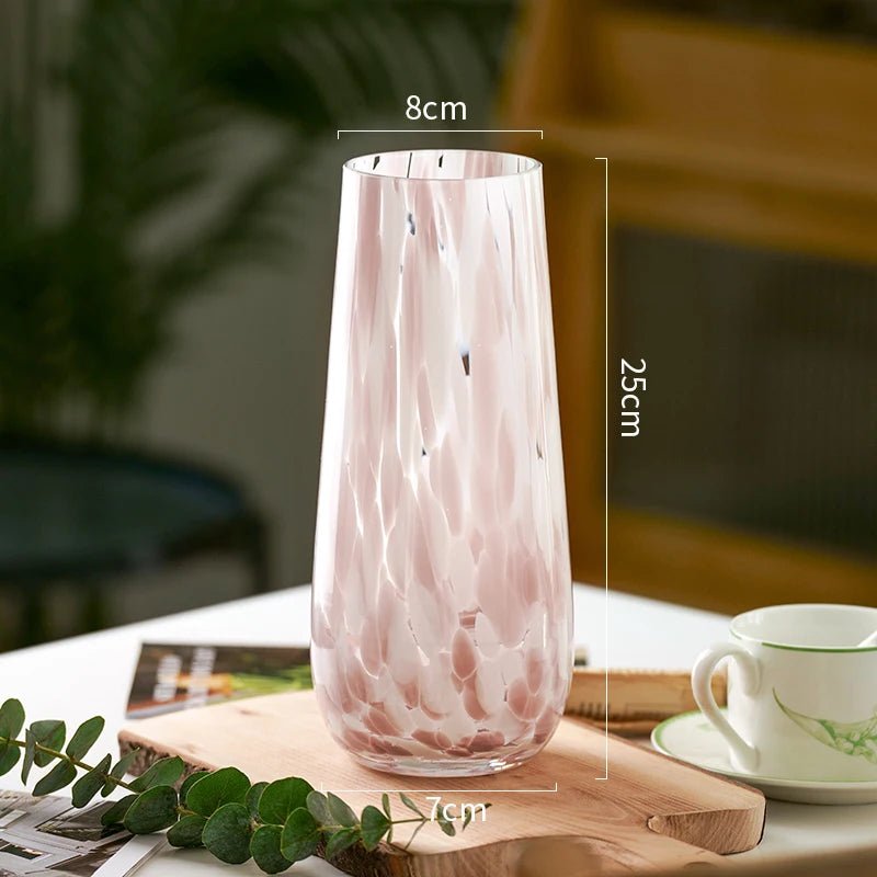 Medieval Glass Vase Pink - Lilishomespark