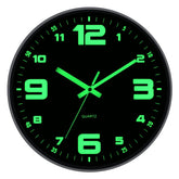 Tempered Glass Clock Living Room Wall Clock Bedroom Wall Clocks 0 HomeSpark Black 12 Inches 