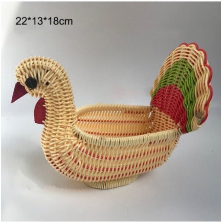 Creative Rattan Fruit Basket Home Furnishings Home Storage 0 HomeSpark Turkey  