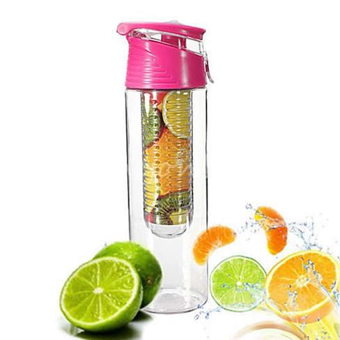 Fruit Cola Bottle a Fruit Infuser Drink Bottle Novelty Salmon Lucky   