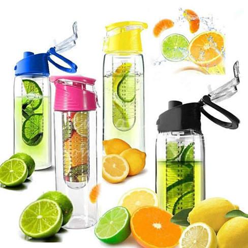 Fruit Cola Bottle a Fruit Infuser Drink Bottle Novelty Salmon Lucky   