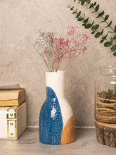 Multicolor Ceramic Vase - Abstract Design Flower Holder - Lilishomespark