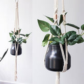 Macrame Plant Hanger, Hanging Planter, Cotton, - Lilishomespark