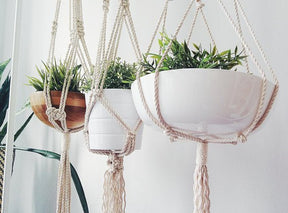 Macrame Plant Hanger Home & Garden Silver Simba   