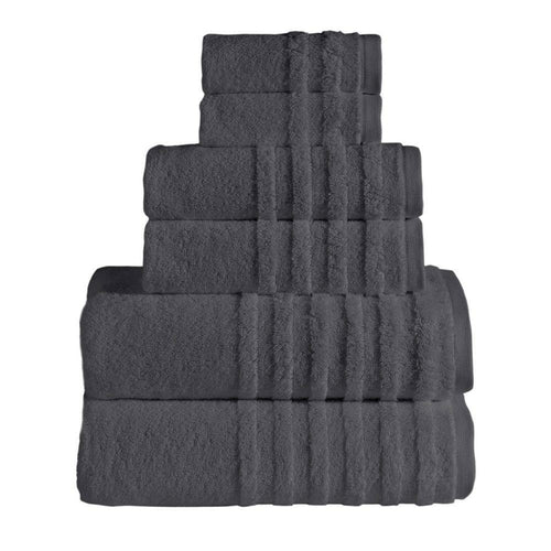 Opulent Collection Towels Towels & Robes Harlequin Ismene Coal 6 PK 