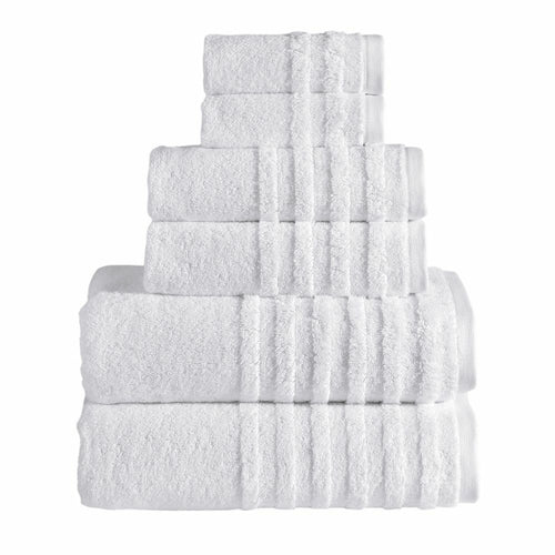 Opulent Collection Towels Towels & Robes Harlequin Ismene White 6 PK 