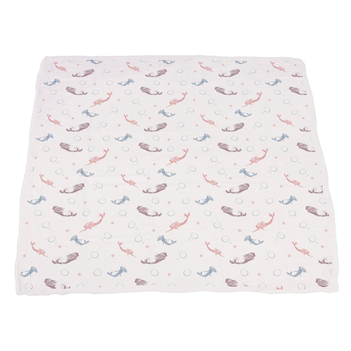 Mermaids and Scales Bamboo Muslin Newcastle Blanket Kids & Babies Lavender Charlie   