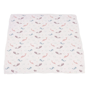 Mermaids and Scales Bamboo Muslin Newcastle Blanket Kids & Babies Lavender Charlie   