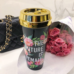 The Future Is Female :: Travel Mug - Lilishomespark